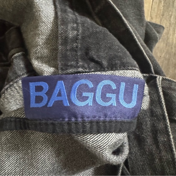 BAGGU Black Tote with Rainbow Logo - Picture 3 of 6